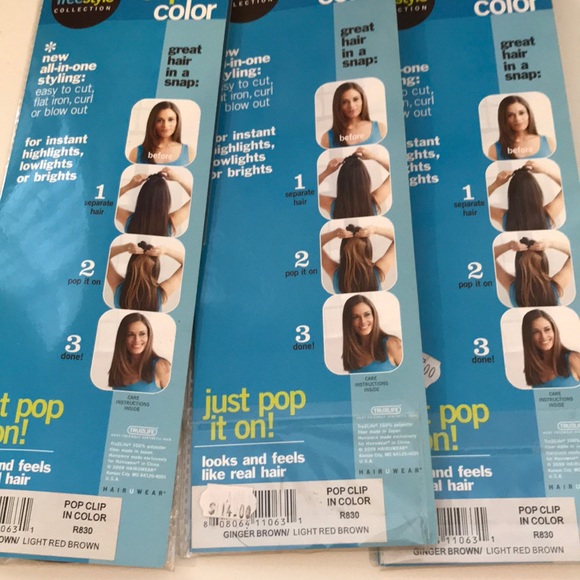 New !!! 3/ clip in color by HAIR U WEAR R830 - Picture 5 of 5